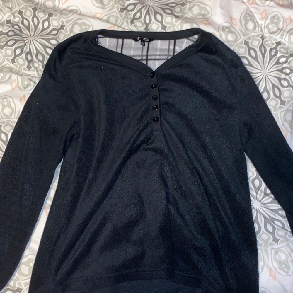 black velvet pajama top